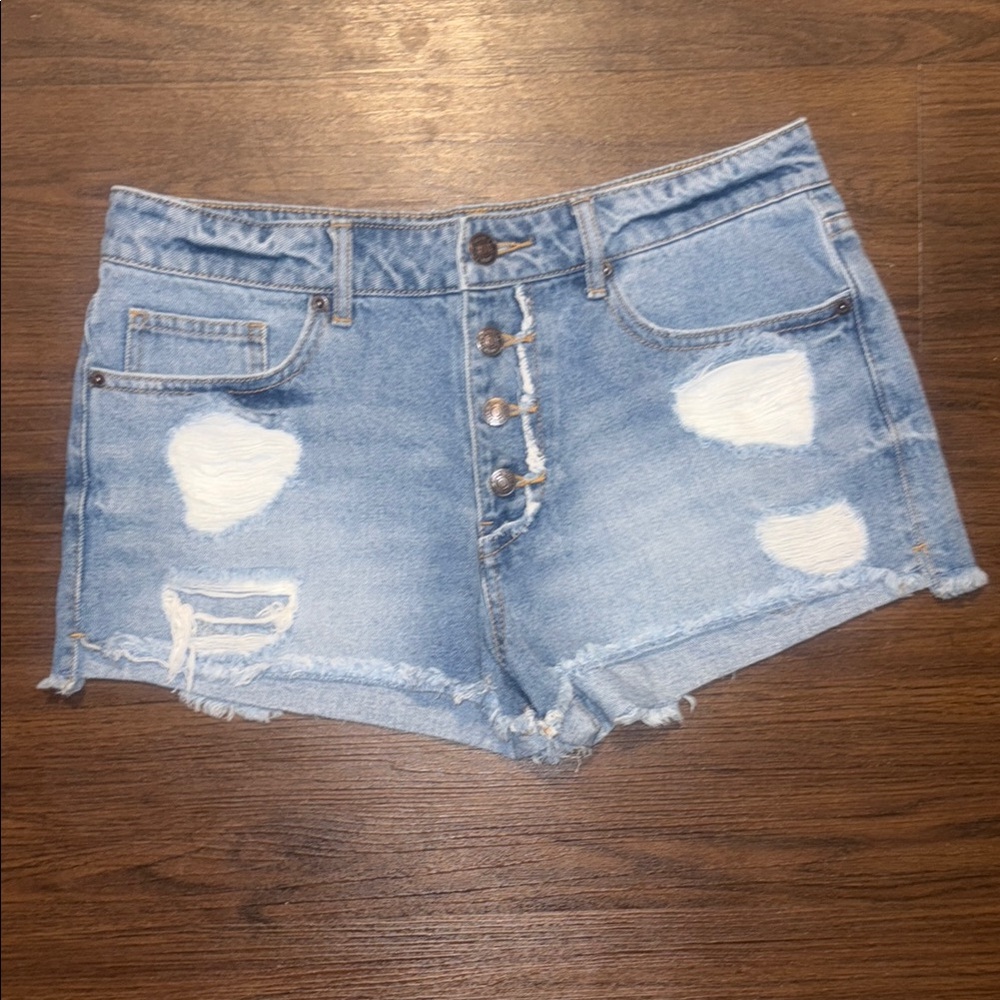 Denim Distressed Women Shorts